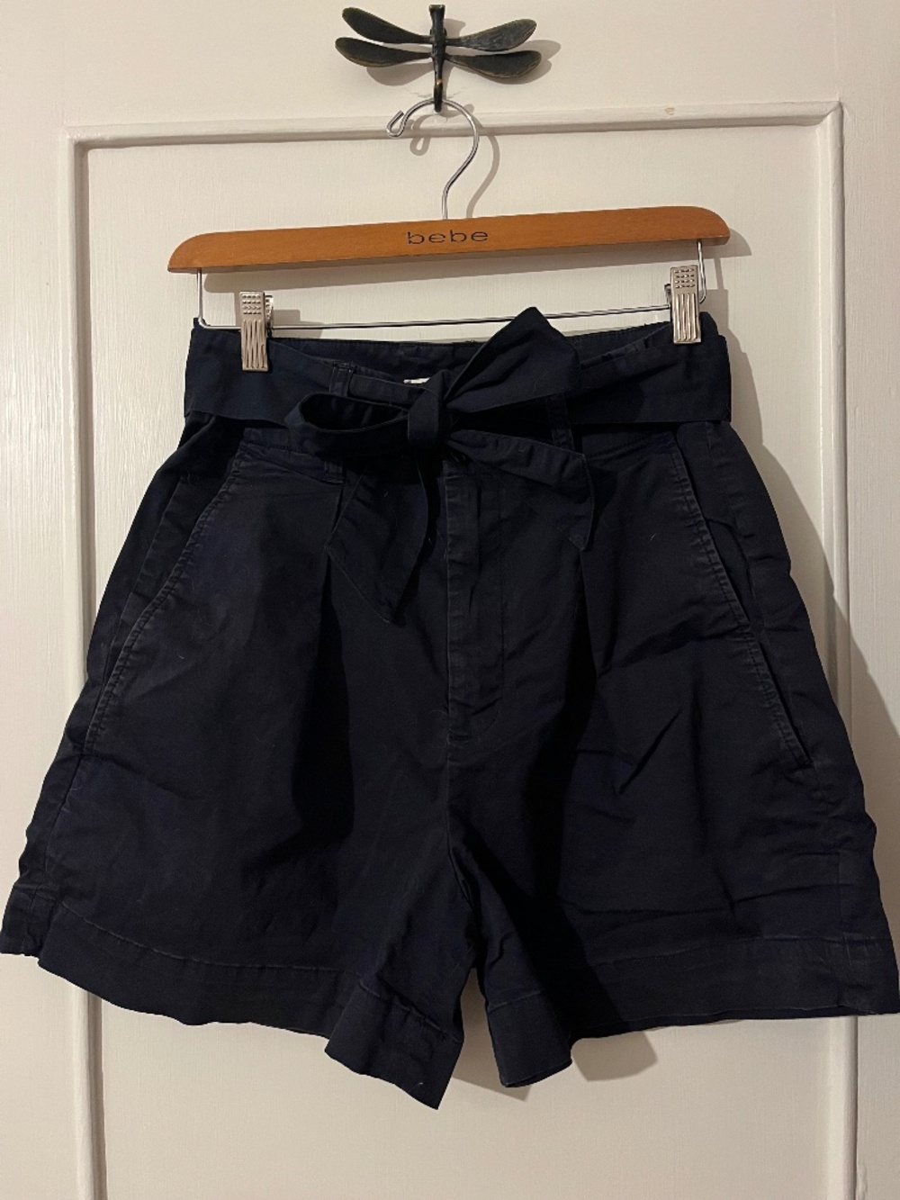 Navy Blue Alex Mill Bermuda Shorts with Matching Belt size 4